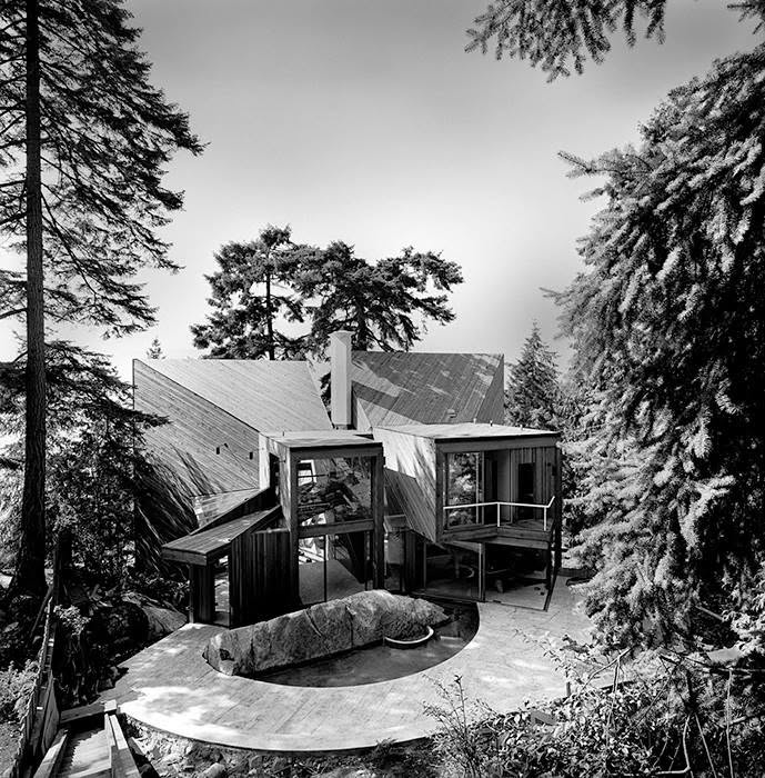 The cedar house among the firs